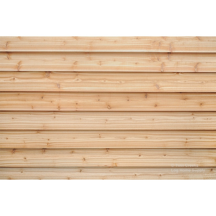 1x8 Western Red Cedar Rabbetted Bevel Log Siding (Wall)