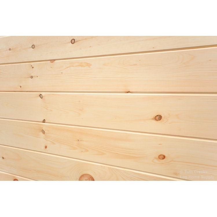 1x8 White Pine Tongue & Groove - V-Groove Face - Angled