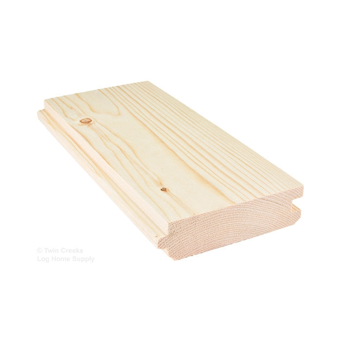 2x6 Spruce Tongue & Groove Paneling - Square Edge Profile