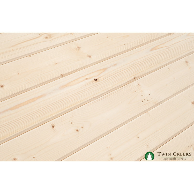 2x6 Spruce Tongue & Groove Paneling - "V" Groove Side Definition