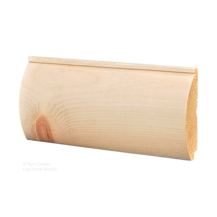 2x6 White Pine D Log Siding - Deep Profile | Twin Creeks – Twin
