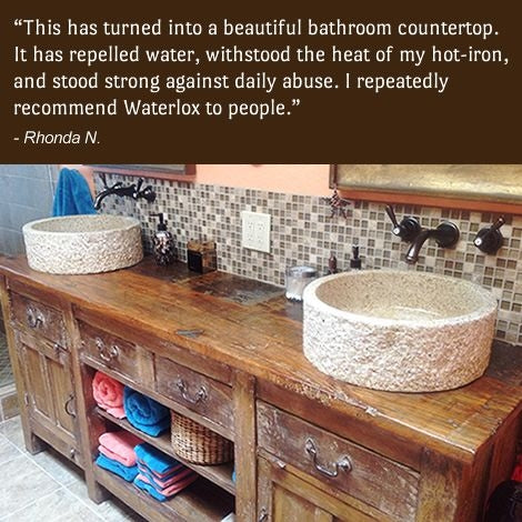 Waterlox Original Sealer & Finish (Bathroom Counter)