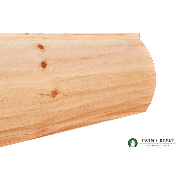 10 Inch Log 8x8 White Pine Kiln-Dried Round-Round Logs