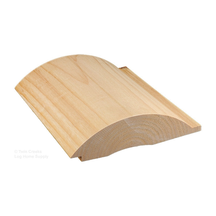 3x10 White Pine "D" Log Siding (Profile)