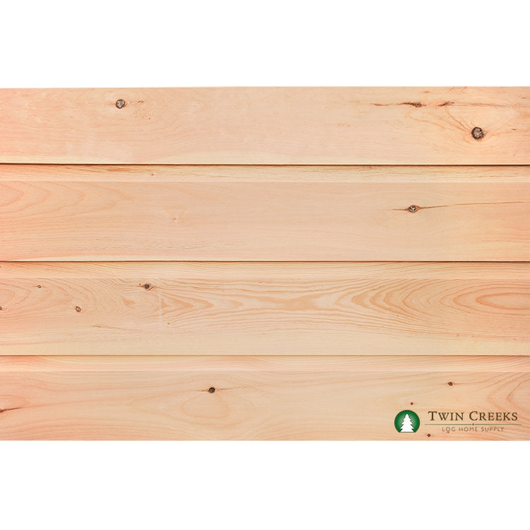 Chinking Timber 5/4x12 White Pine Chink Log Siding | Twin Creeks