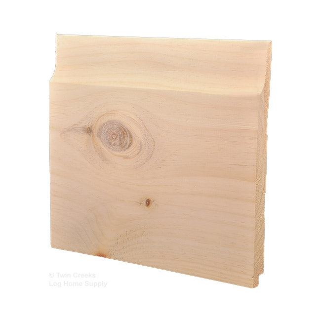 5/4x12 White Pine Chink Log Siding | Twin Creeks