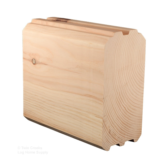 6x12 White Pine Kiln-Dried Confederate V Logs – Twin Creeks Log Home Supply