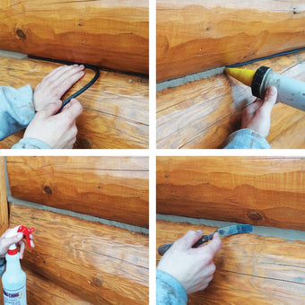 Perma-Chink Chinking for Log Homes | Twin Creeks – Twin Creeks Log Home ...