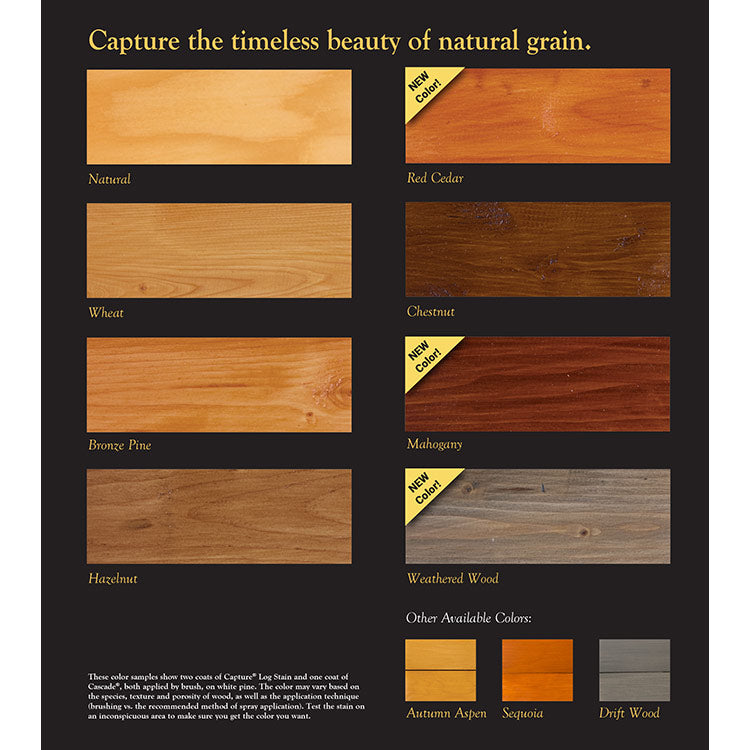 Capture Log Stain Color Card
