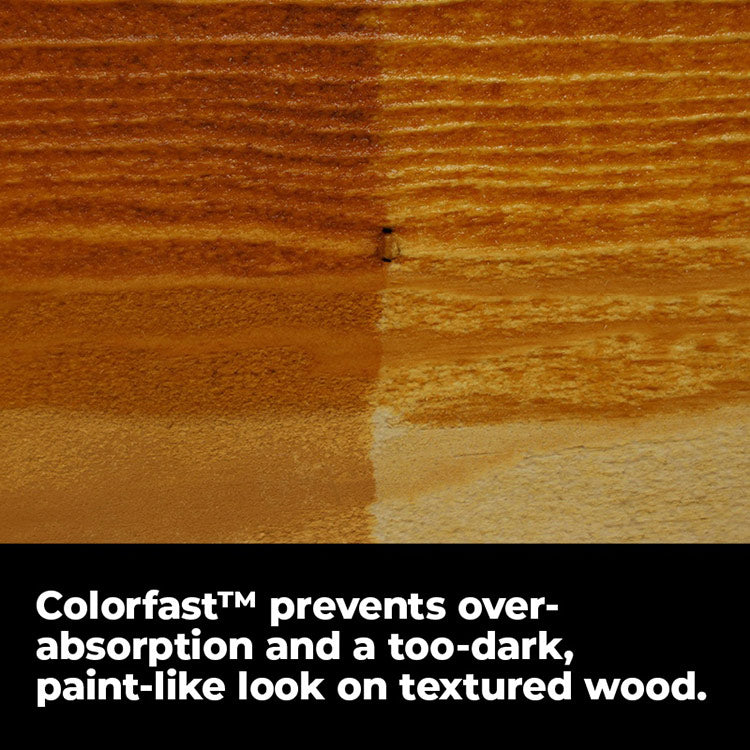 Colorfast Pre-Stain Base Coat - Absorption Comparison