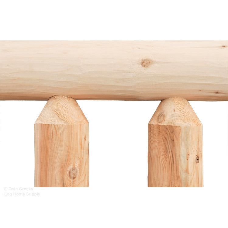 Rustic Cedar Rails Northern White Cedar Log Railing | Twin Creeks