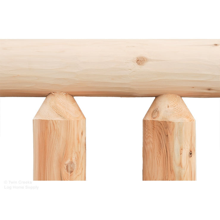 Log Railing Hardware Log Railing – Twin Creeks Log Home Supply