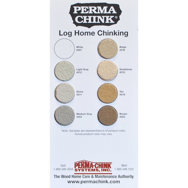 Perma-Chink Chinking Color Card Photo