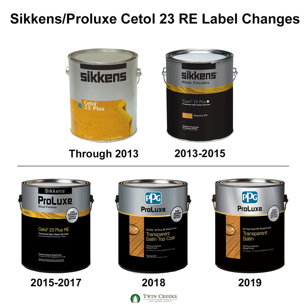 Sikkens/Proluxe Cetol 23 RE Label Changes