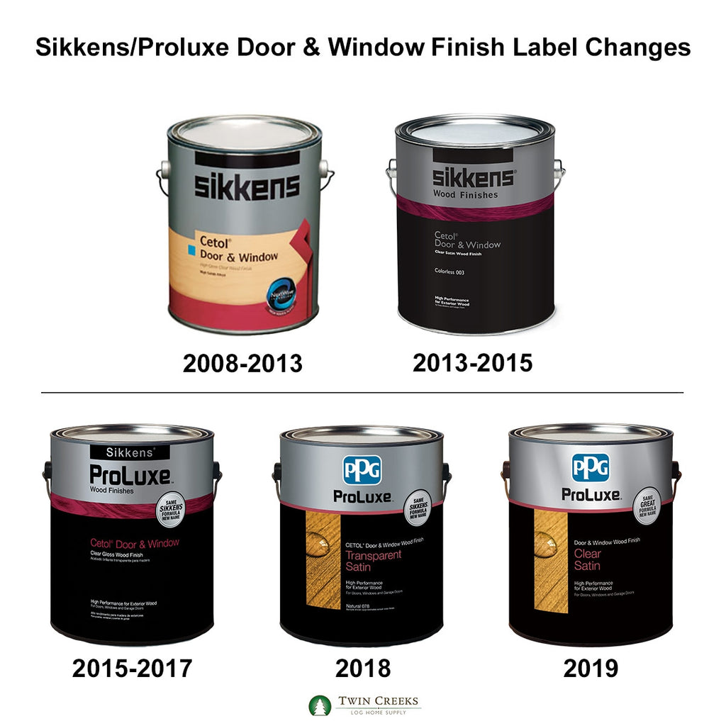 Sikkens/Proluxe Door and Window Label Changes