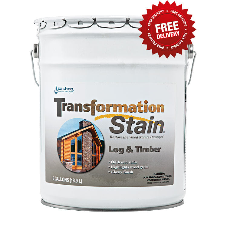 Sashco Transformation Log & Timber Stain - 5 Gallon Pail