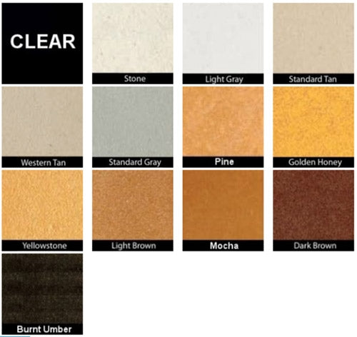 Weatherall UV Guard Premium Caulk Color Chart