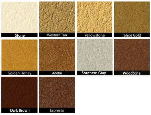 UV Guard Textured Caulk Color Chart - 2019